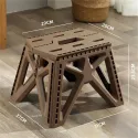 Outdoor Portable Folding Stool High Load-bearing Handle Design Durable Mini Chair Fishing Stool Square Stool Maza Camping Stool