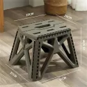 Outdoor Portable Folding Stool High Load-bearing Handle Design Durable Mini Chair Fishing Stool Square Stool Maza Camping Stool