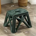 Outdoor Portable Folding Stool High Load-bearing Handle Design Durable Mini Chair Fishing Stool Square Stool Maza Camping Stool